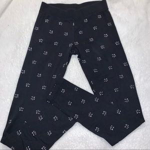 Forever 21 Black  White Cat 😻 Comfy Leggings MEOW